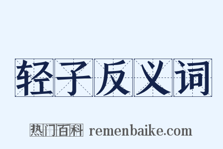 轻子反义词是什么意思的图片